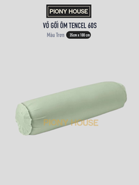 Vỏ Gối ôm Lụa Tencel 60s Size 35×100 cm Cao Cấp Piony House